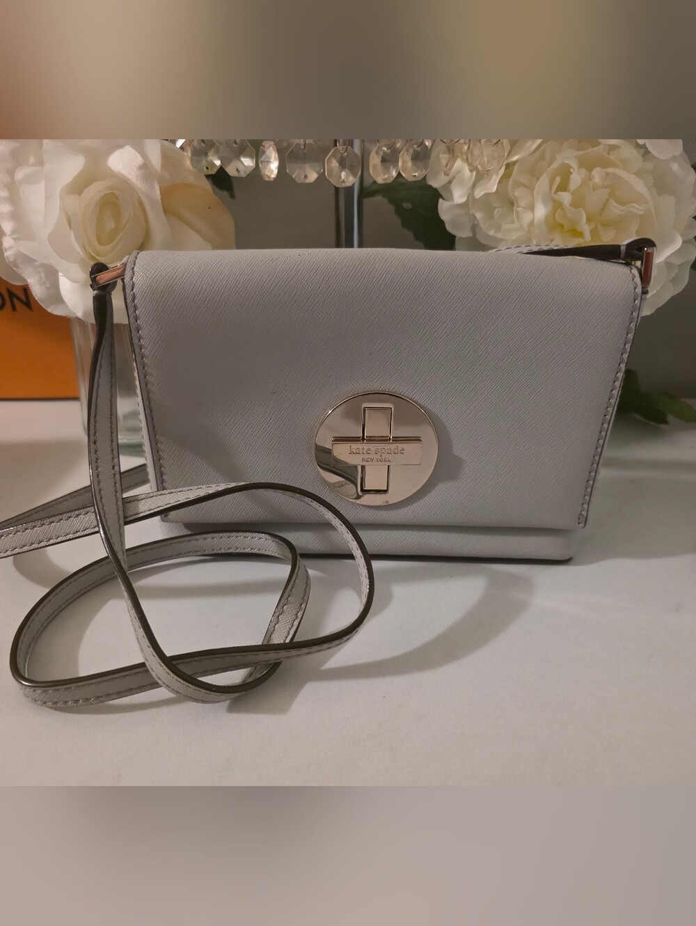 kate spade New York Light Gray Crossbody Bag